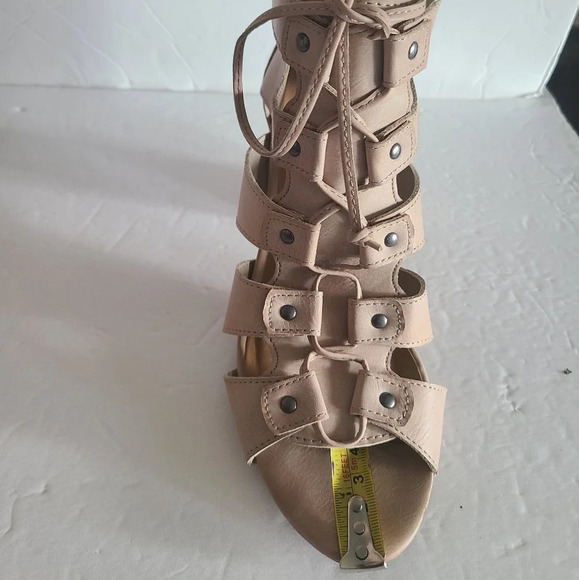 Rampage Valerie gladiator sandals sz.7,5  lace up block heel - Picture 8 of 10